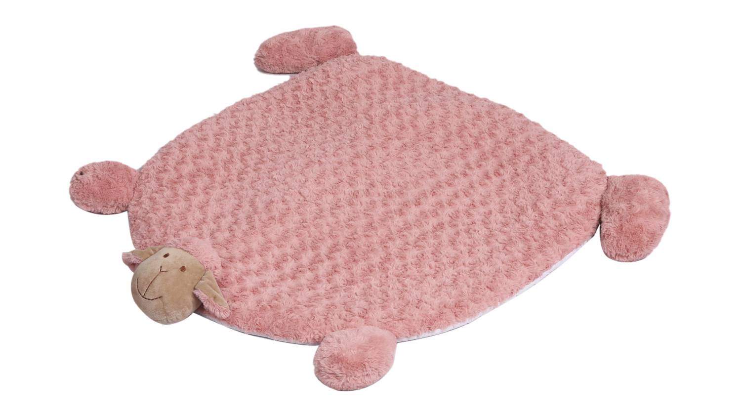 PaWz Squeaky Pet Cushion 102 x 96cm - Pink Lamby