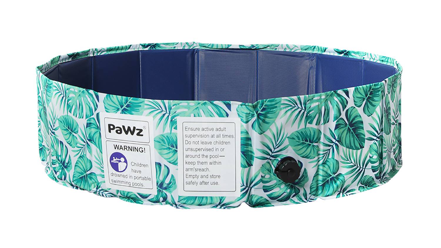 PaWz Folding Pet Pool 80 x 20cm - Tropical Leaves