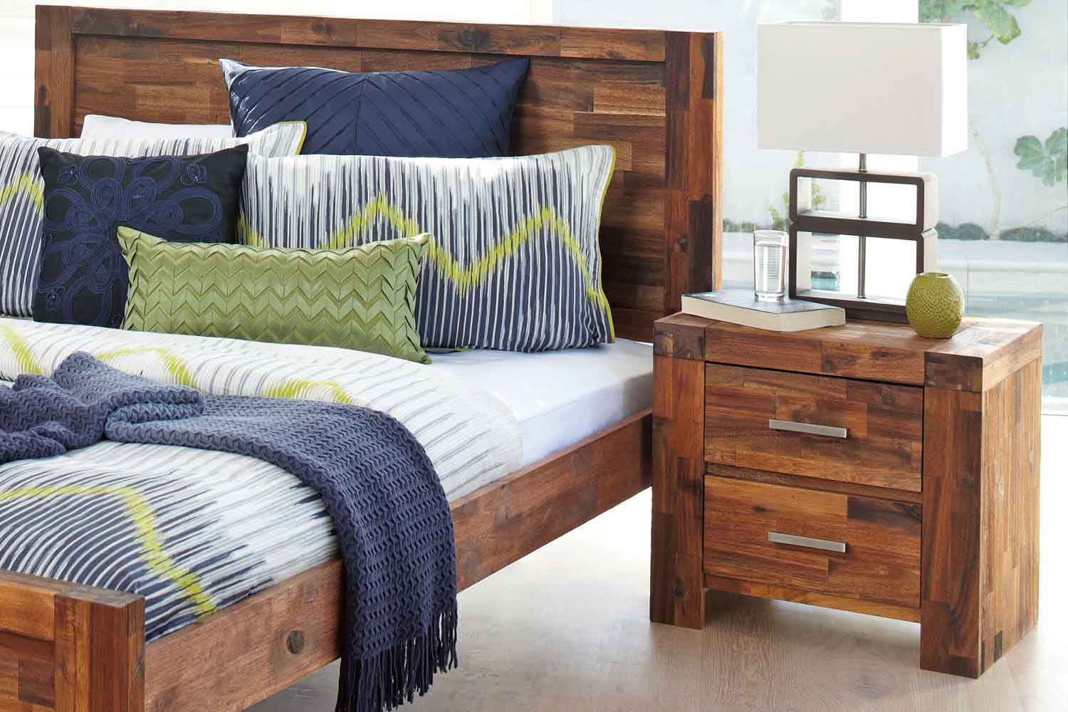 Solomon Bedside Table by Nero Furniture Harvey Norman New Zealand