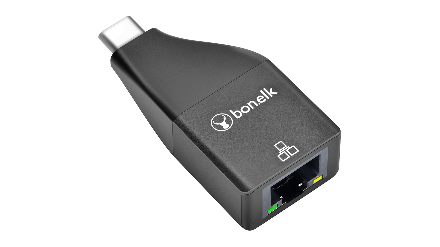 Bon.Elk USB-C to Ethernet Adapter - Black (ELK-80064-R)