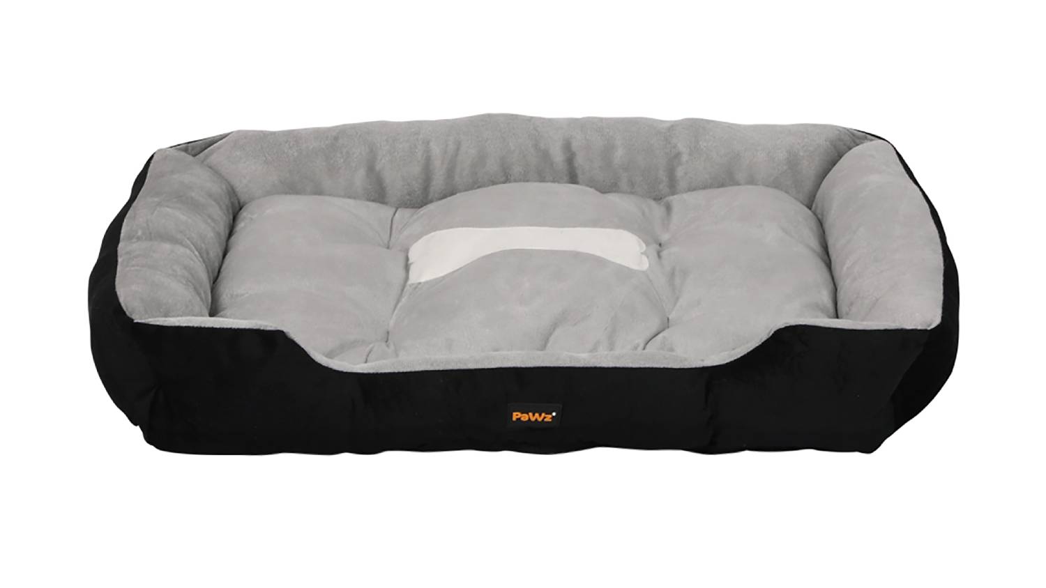 PaWz Heavy Duty Plush Pet Bed 80 x 60cm - Black