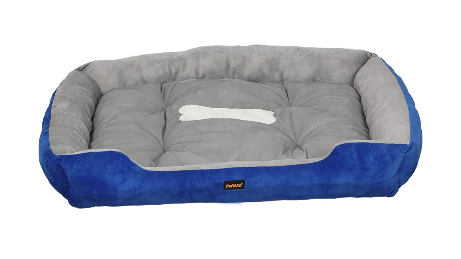 PaWz Heavy Duty Plush Pet Bed 56 x 72cm - Blue