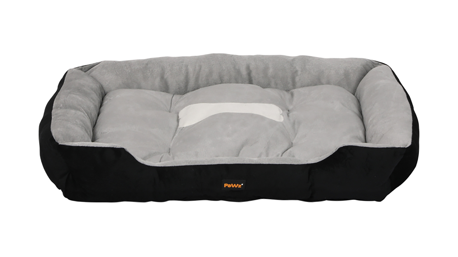 PaWz Heavy-Duty Pet Bed with Bolsters Extra Large - Black