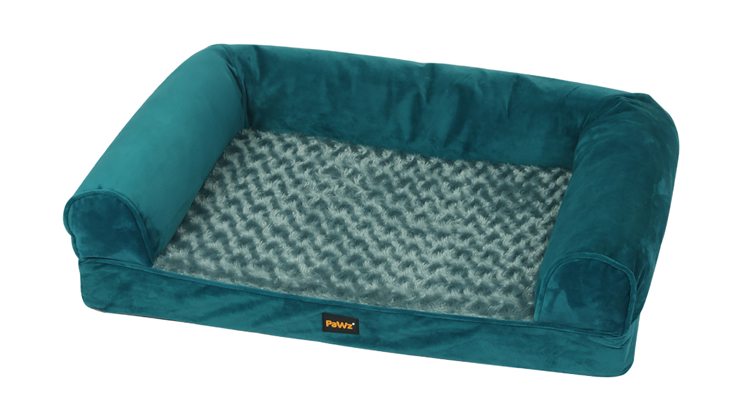 PaWz Premium Pet Sofa Bed with Bolsters 91 x 69cm - Blue