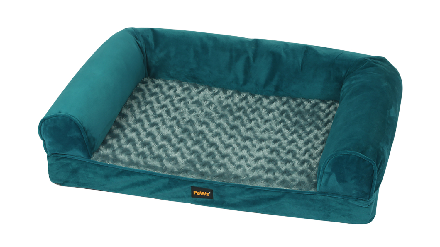 PaWz Premium Pet Sofa Bed with Bolsters 76 x 51cm - Blue