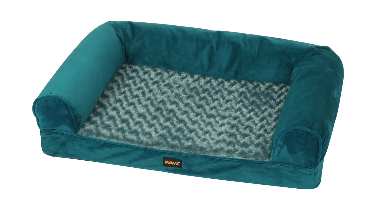 PaWz Premium Pet Sofa Bed with Bolsters 112 x 89cm - Blue
