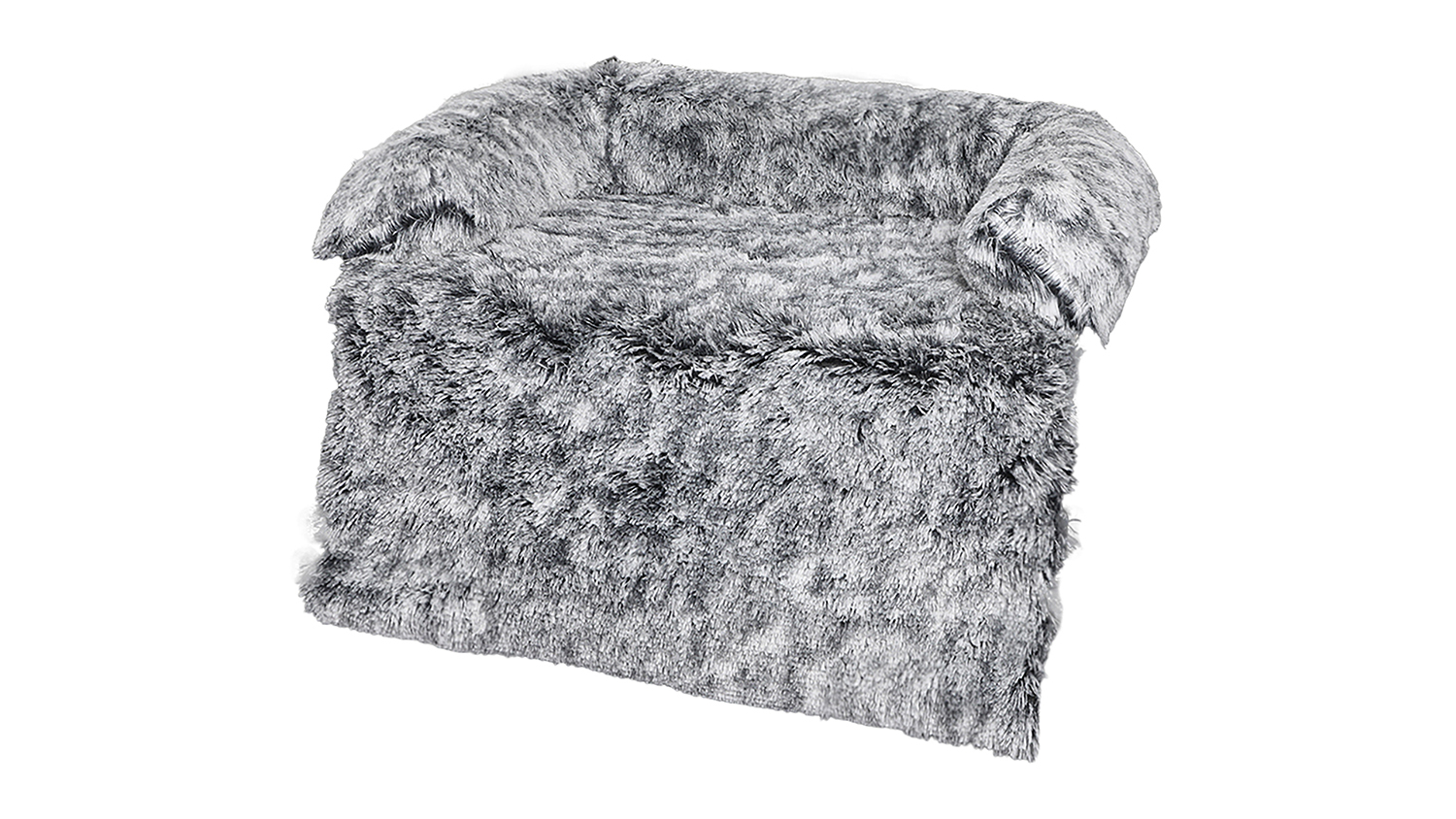 PaWz Fluffy Comfort Couch Cover Blanket with Bolsters Large - Charcoal