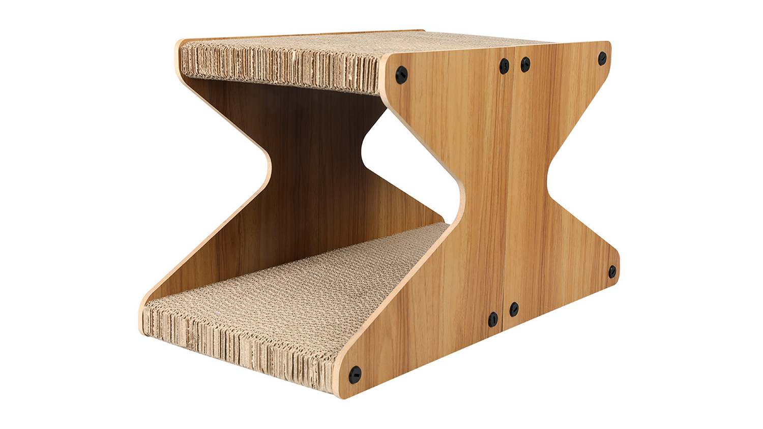 PaWz Dual Layered Housrglass Cardboard Cat Scratcher