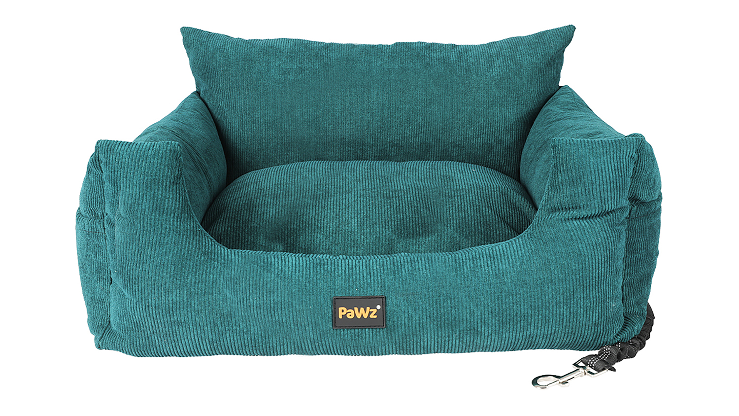 PaWz Pet Car Booster Seat with Safety Harness - Green