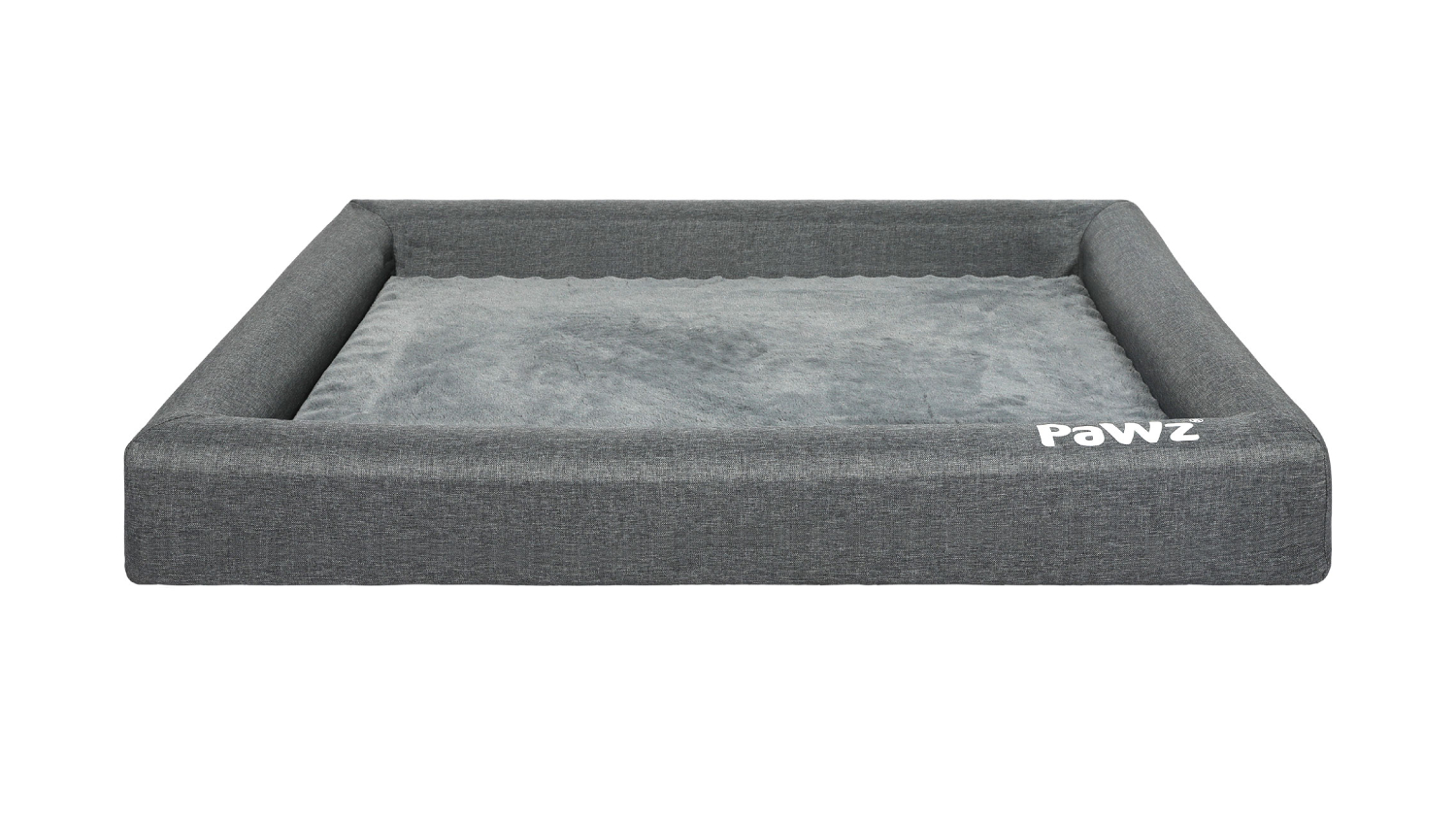 PaWz Premium Memory Foam Pet Bed 115 x 90cm - Grey