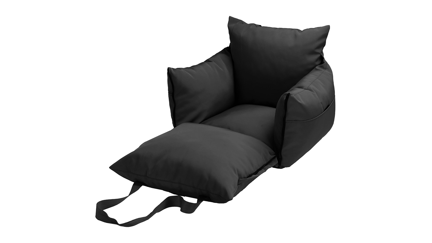 PaWz Transforming Pet Carrier and Car Booster Seat with Safety Harness - Black