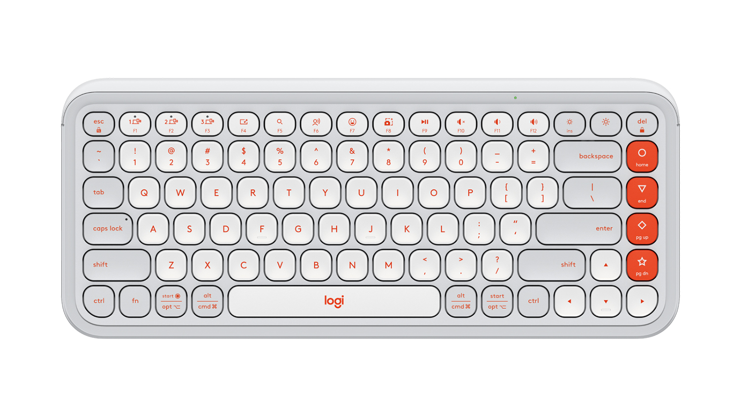 Logitech POP Icon Keys Wireless Keyboard with Customisable Action Keys - Off White (920-013084)
