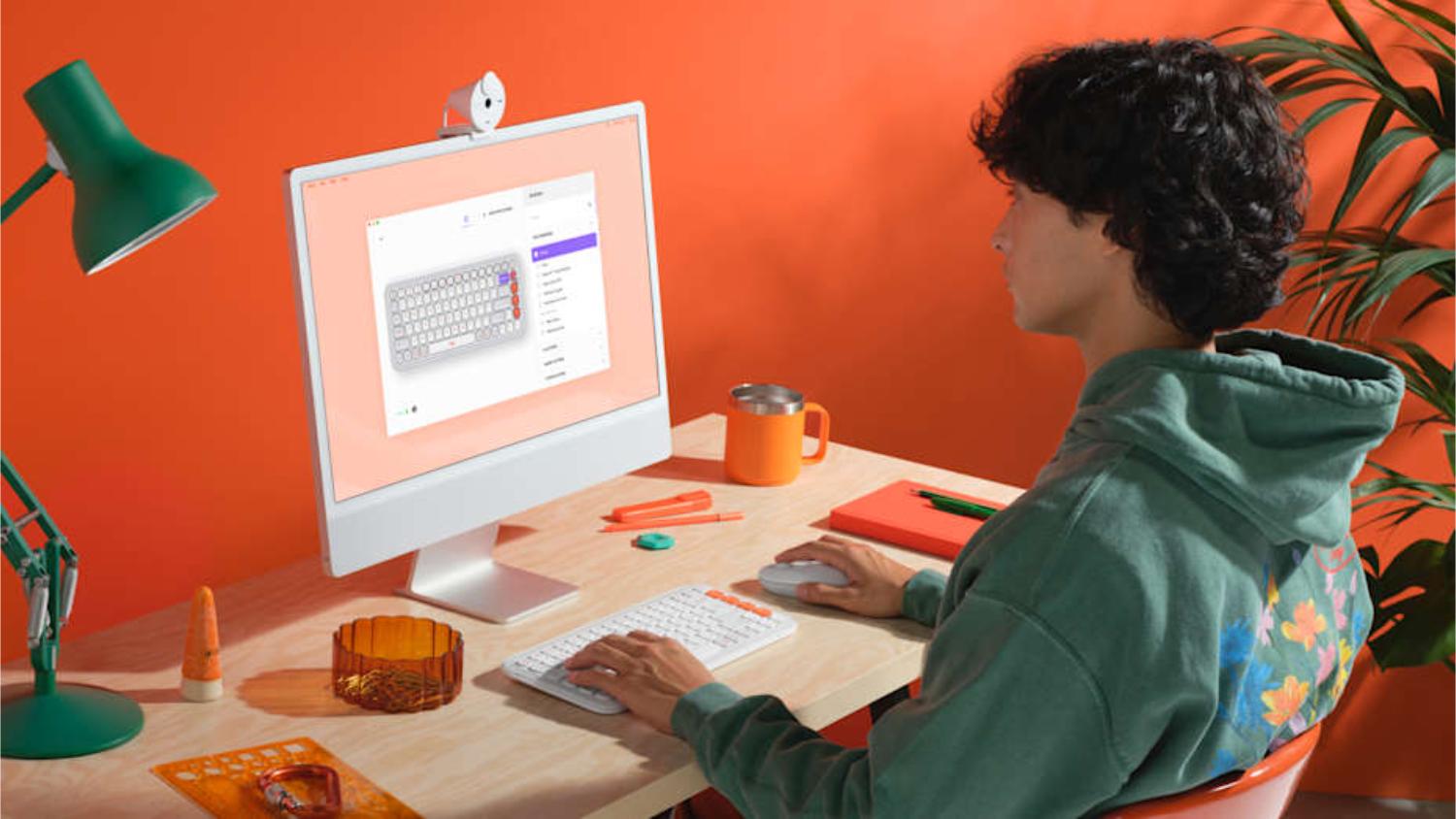 Logitech POP Icon Keys Wireless Keyboard with Customisable Action Keys - Off White (920-013084)