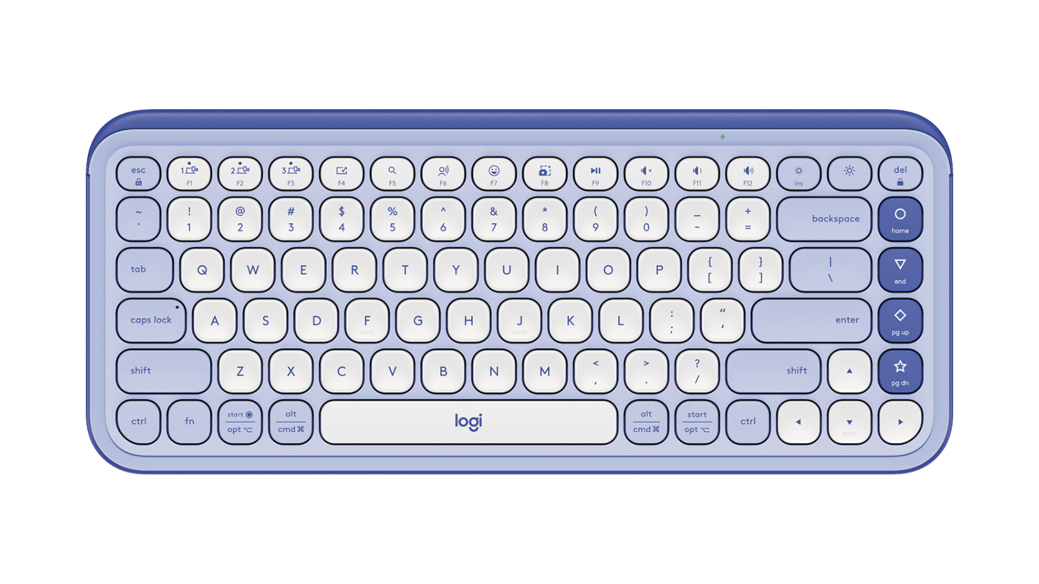 Logitech POP Icon Keys Wireless Keyboard with Customisable Action Keys - Lilac (920-013086)