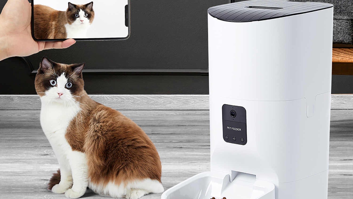 PaWz Dual Bowl Automatic Pet Feeder with App Connectivity 9L - White