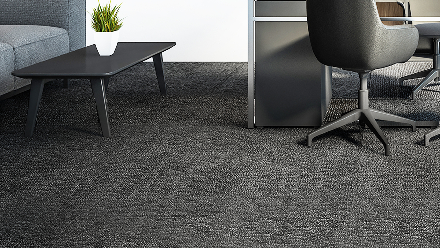 Marlow Carpet Tiles 50 x 50cm 20pcs. - Black Speckle Pile