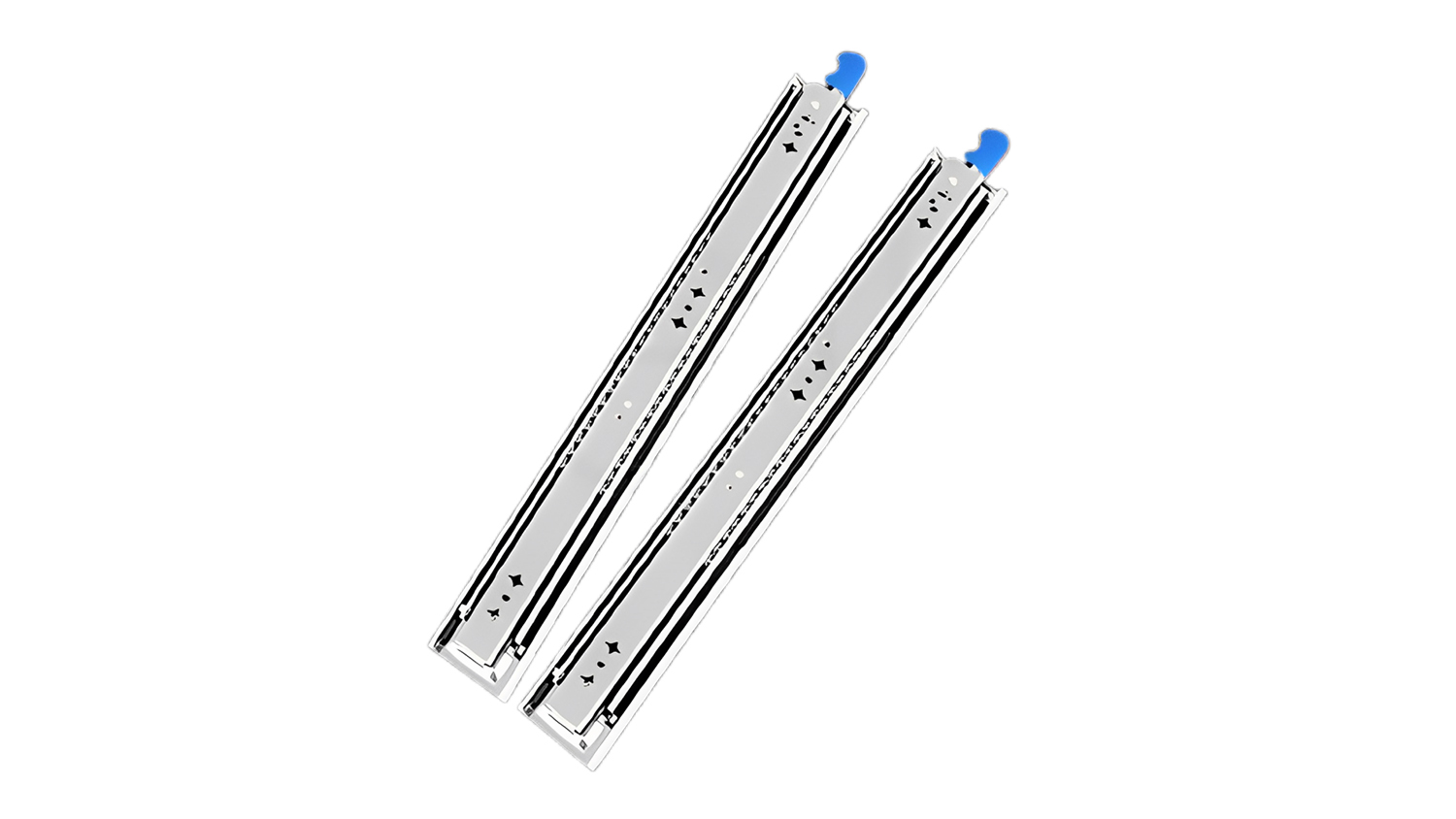 Traderight DIY Telescopic Drawer Slide Rails with Lock, 150kg Capacity - 81cm