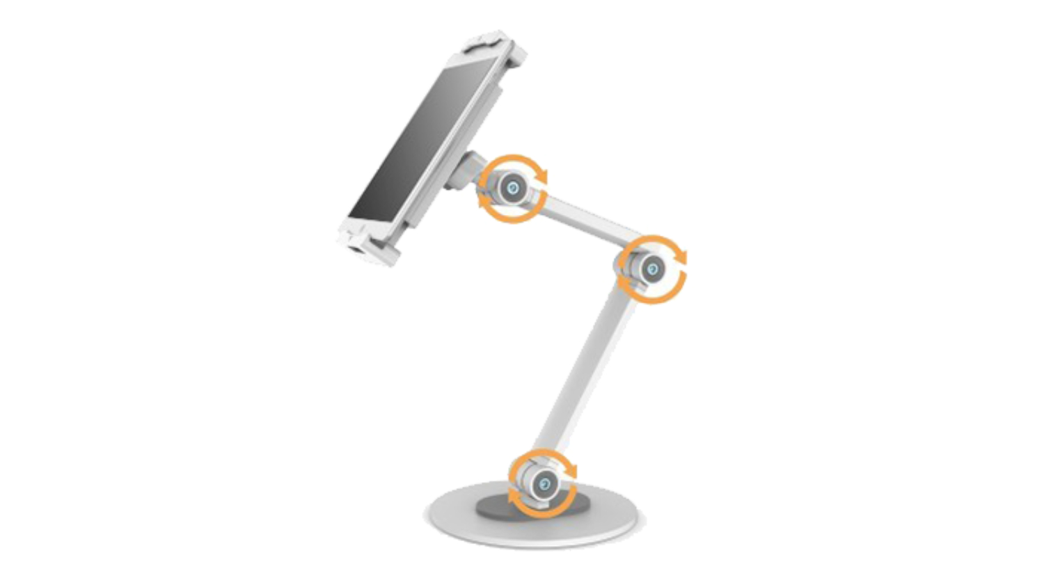 Konic Universal Tablet Desktop Stand Arm - White