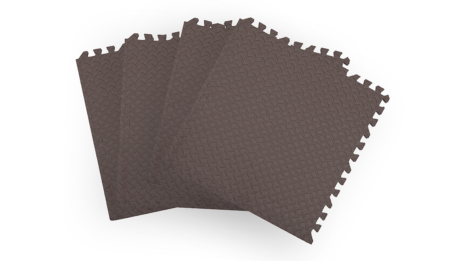 Bopeep Foam Toddler Play Mats 4pcs. - Brown