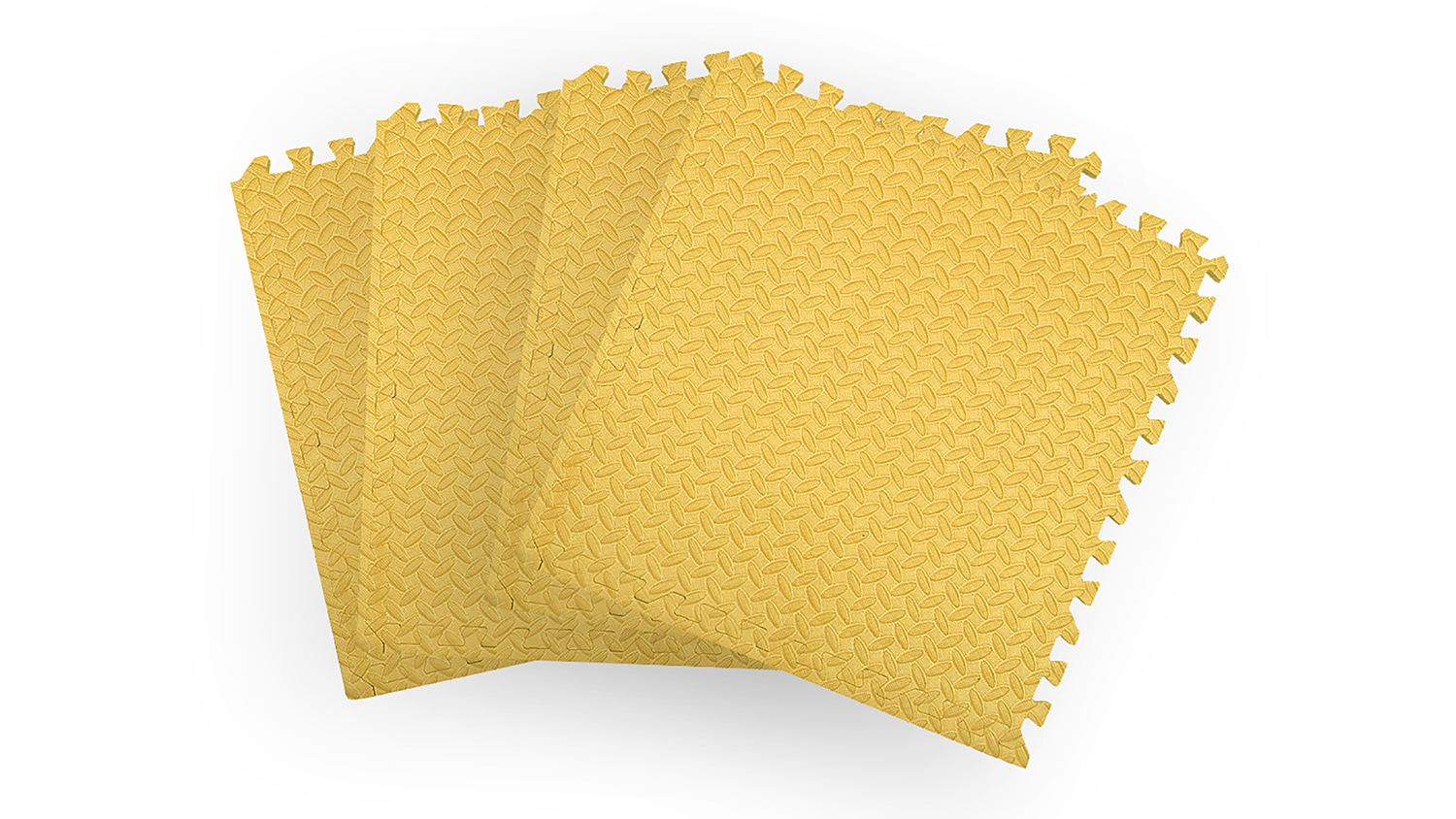 Bopeep Foam Toddler Play Mats 4pcs. - Yellow