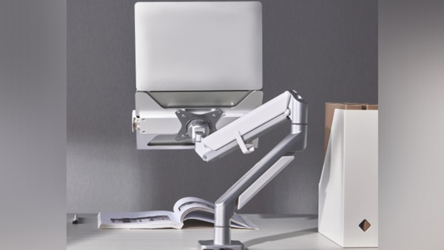 Konic Universtal Aluminium Laptop and Notebook Stand for VESA Monitor Arms - Aluminium