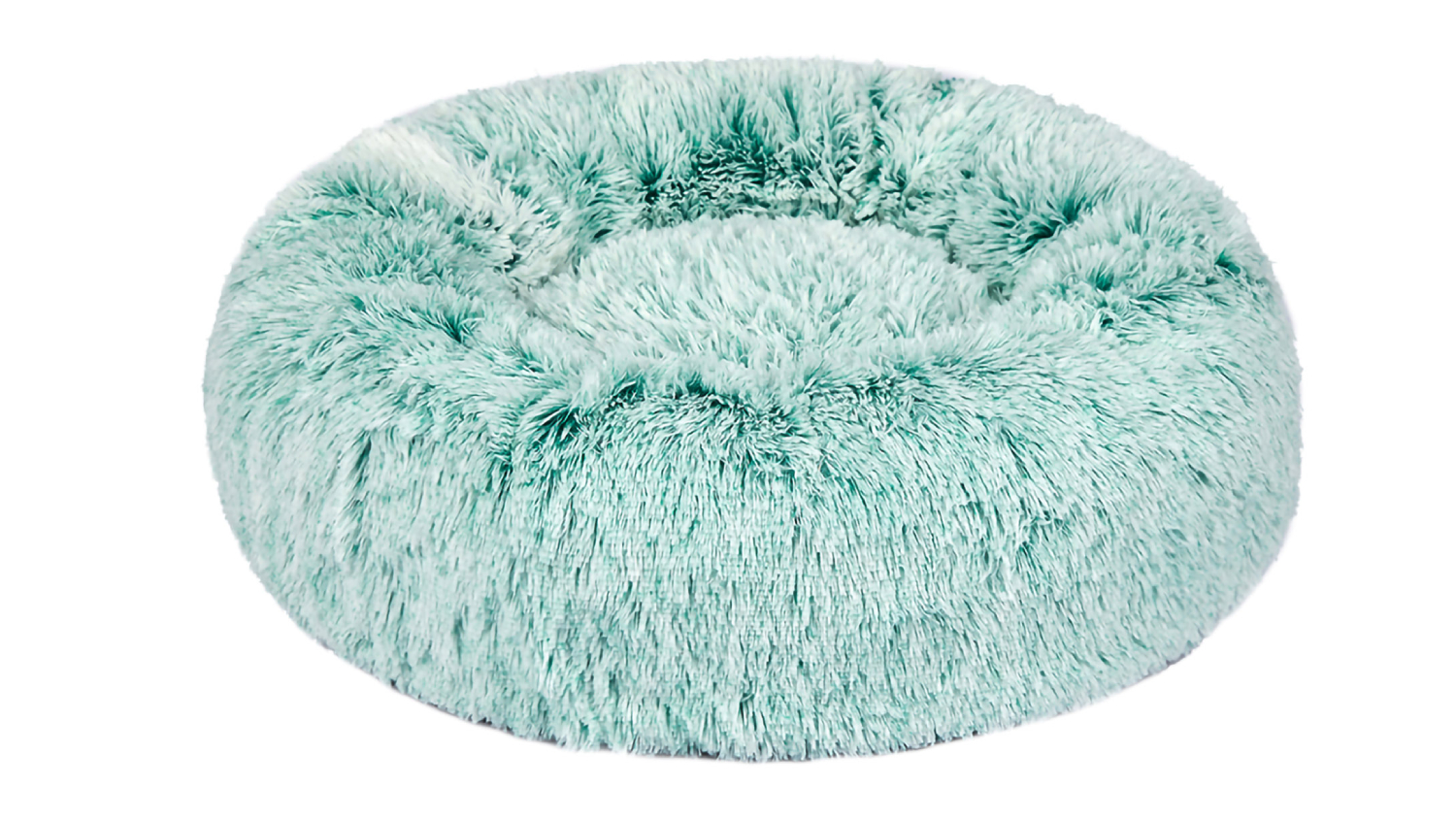 PaWz Fluffy Washable Donut Calming Pet Bed 110 x 110 x 27cm - Teal