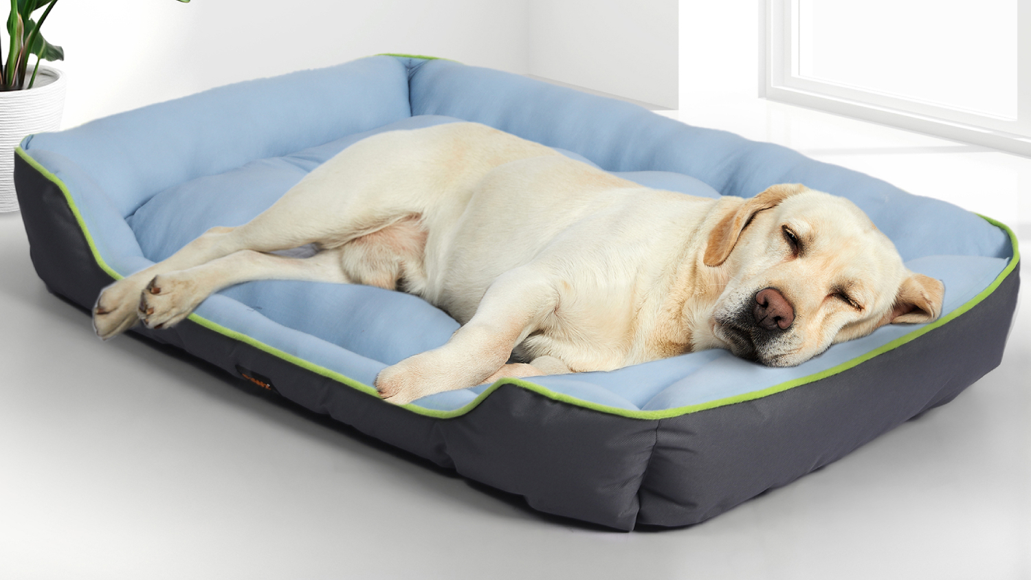 PaWz Rectangular Cooling Pet Bed 105 x 82cm - Blue/Grey