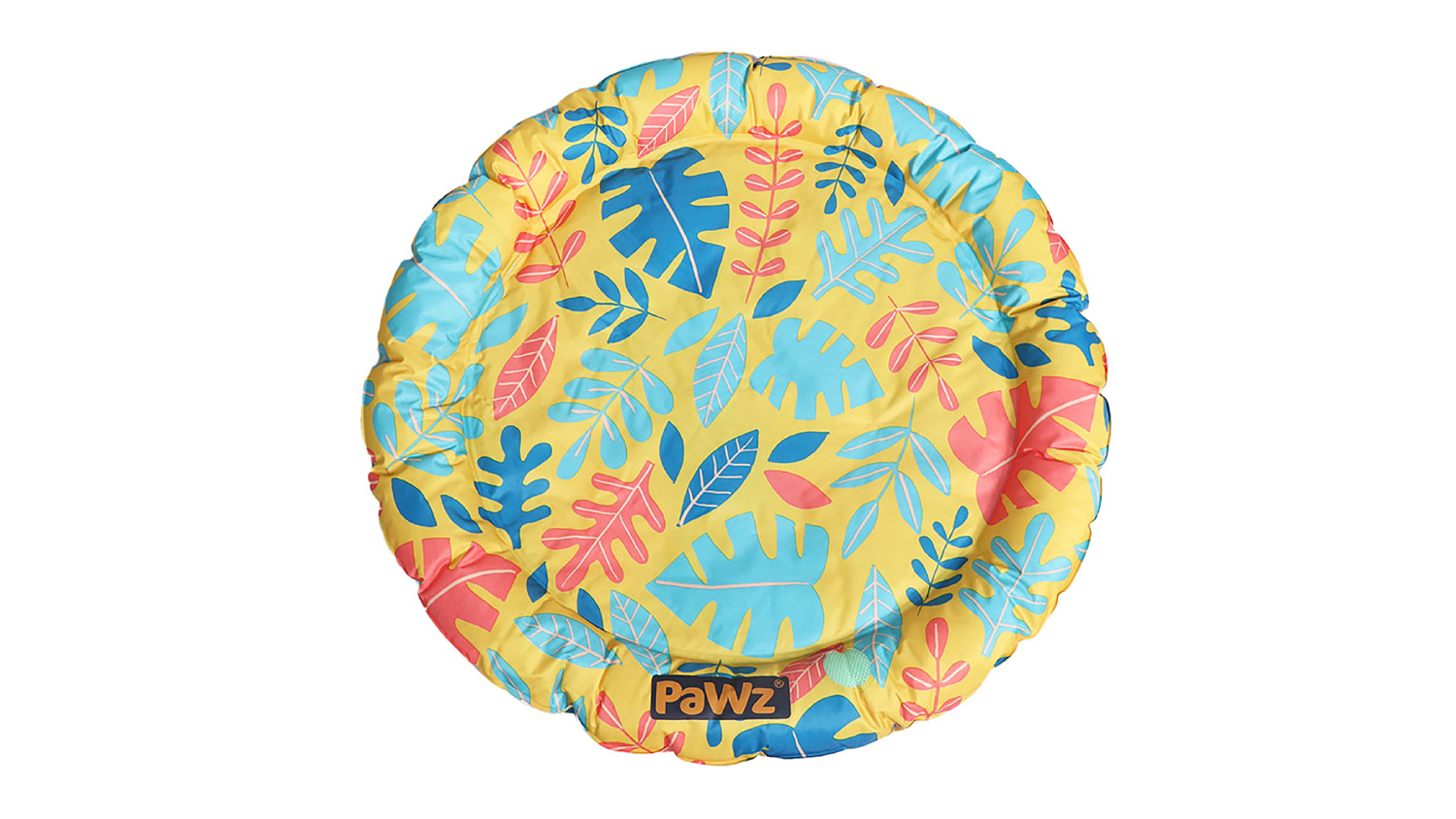PaWz Premium Round Cooling Pet Bed 80cm - Lush Leaves
