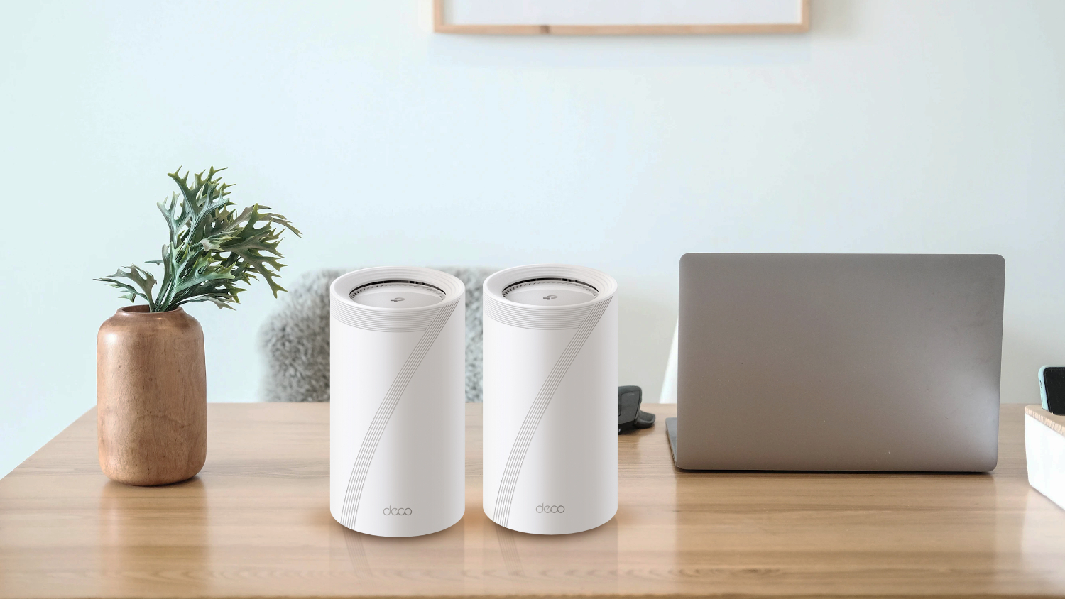 TP-Link Deco BE85 BE22000 Tri-Band Mesh Wi-Fi 7 System - 2 Pack (White)