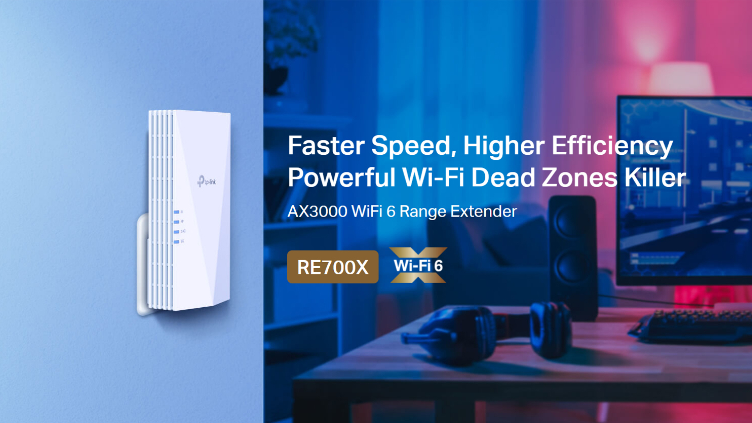 TP-Link RE700X AX3000 Wi-Fi 6 Range Extender - White