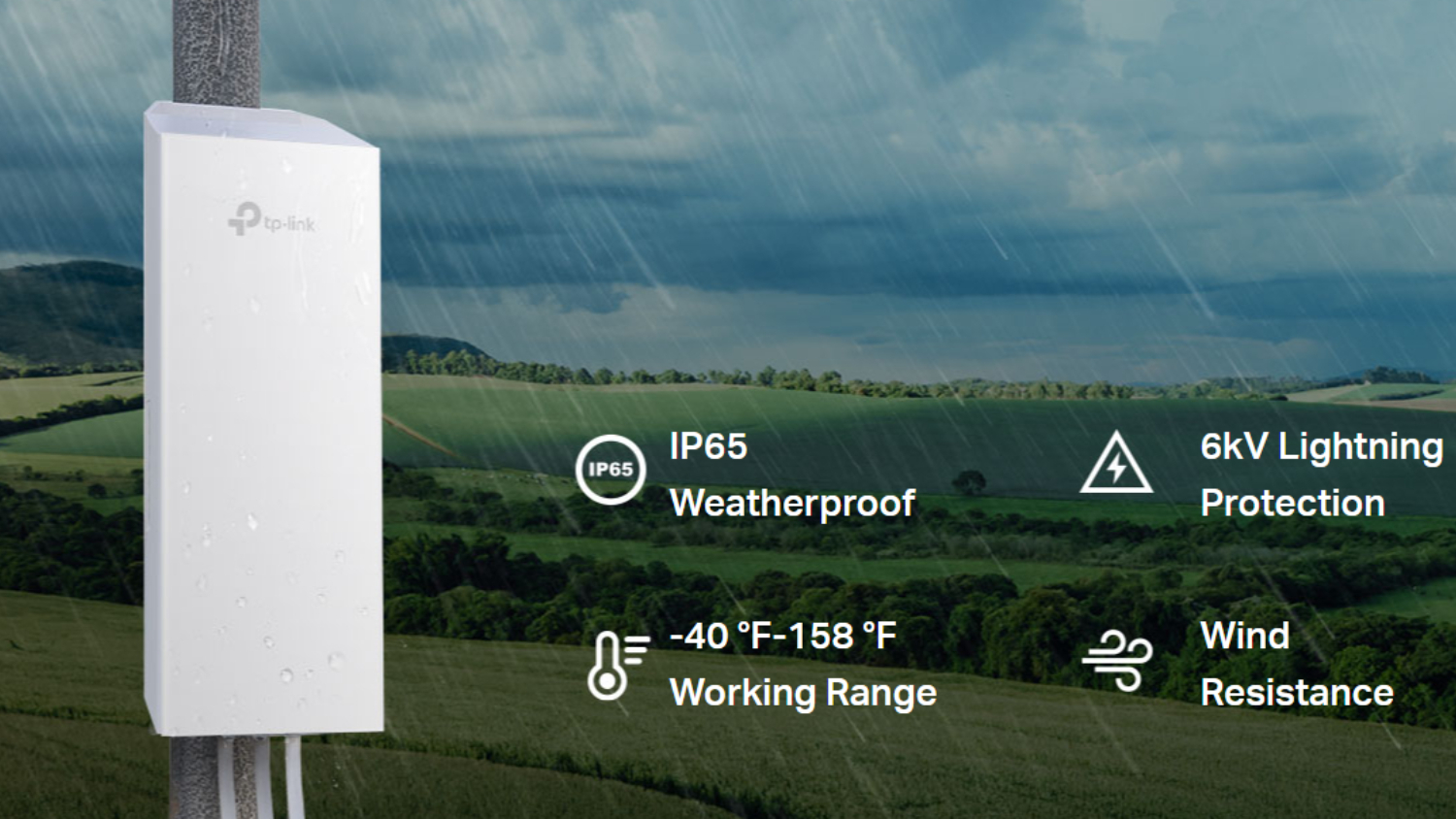 TP-Link Omada EAP215-Bridge Indoor/Outdoor Access Point - 2 Pack (White)