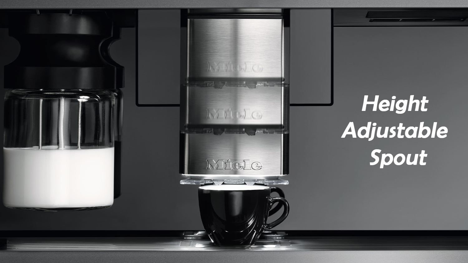 Miele VitroLine Built-In Automatic Coffee Machine - Obsidian Black (CVA 7440/11165360)