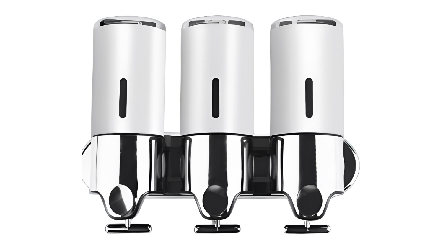 Sello Wall Mounted Soap Dispenser for Kitchens, Bathrooms - Silver