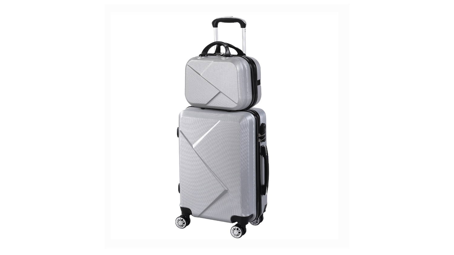 Slimbridge ABS Hard Luggage Case Set 30 - 60cm - Grey