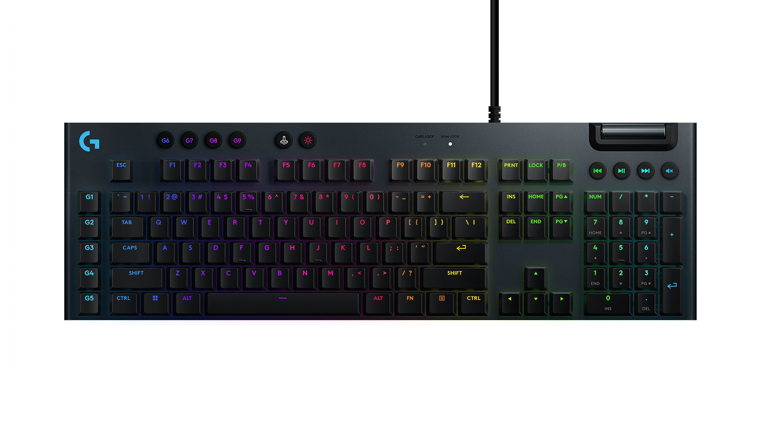 Logitech G915 X Wired Gaming Keyboard - Black