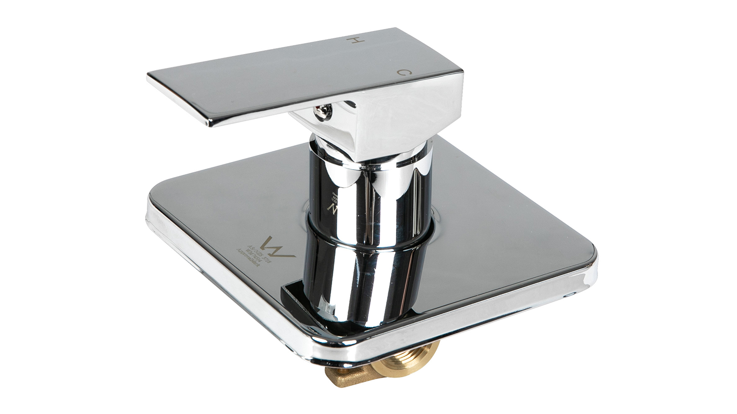 Dutxa Square Bodied Shower Tap Handle - Chome Finish