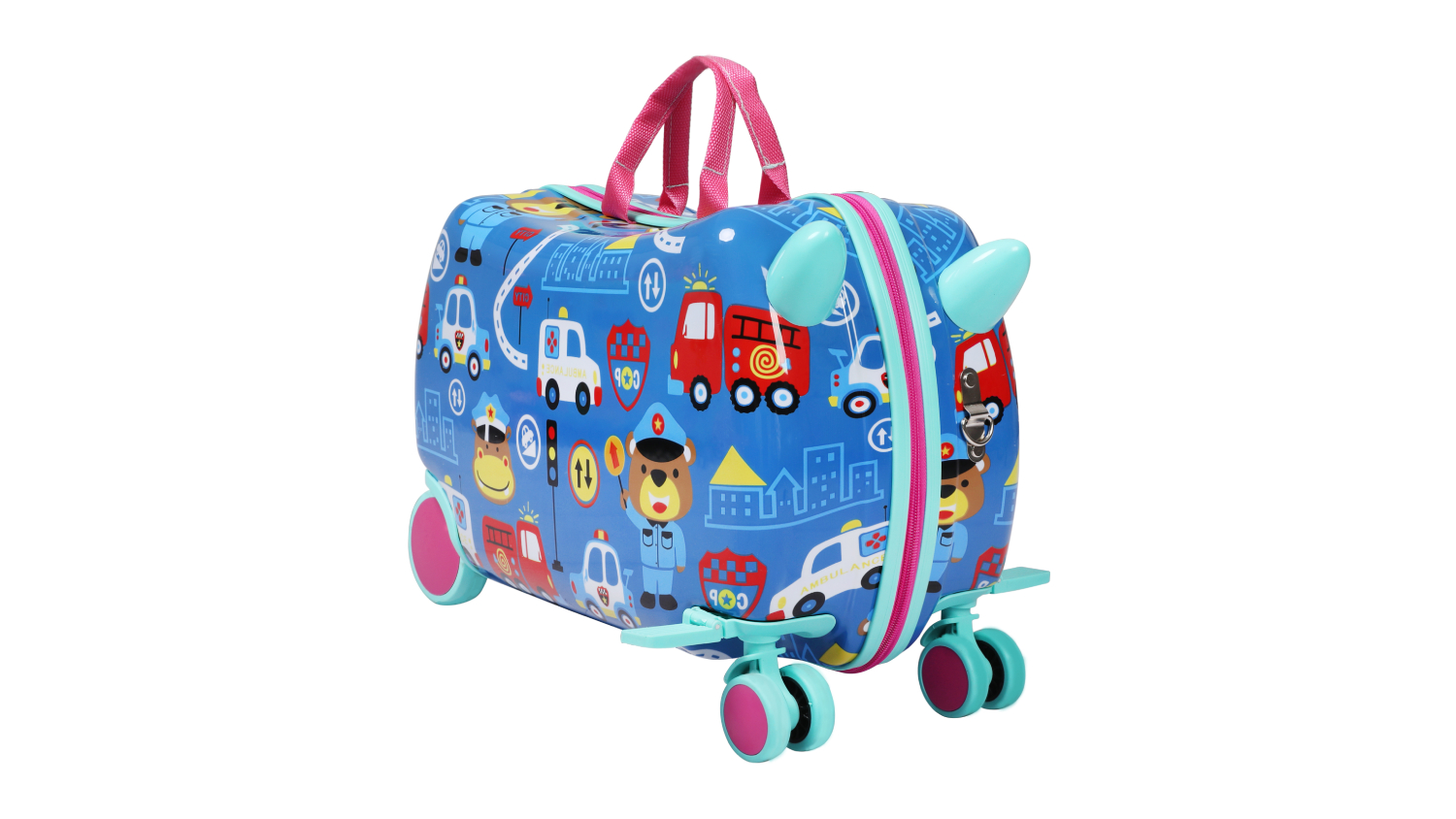 Bopeep Children's Ride-On Suitcase 17" - Emer-bear-ncy Respond-bears