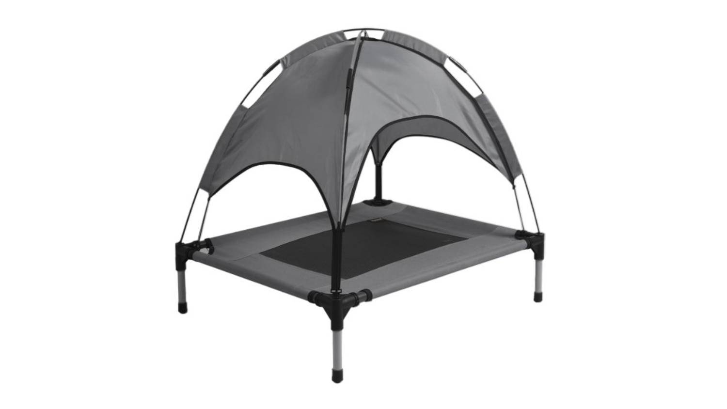 PaWz Outdoor Pet Bed with Shade Canopy 76 x 61 x 71cm - Grey