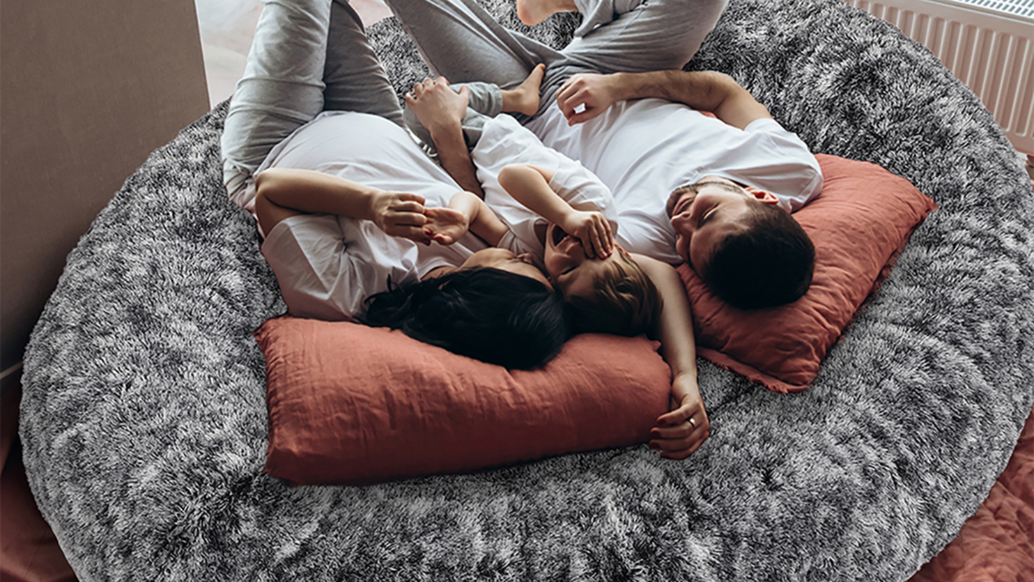 PaWz "The Nap Bed" Human-Sized Pet Day-Bed Cover 180 x 140cm - Charcoal