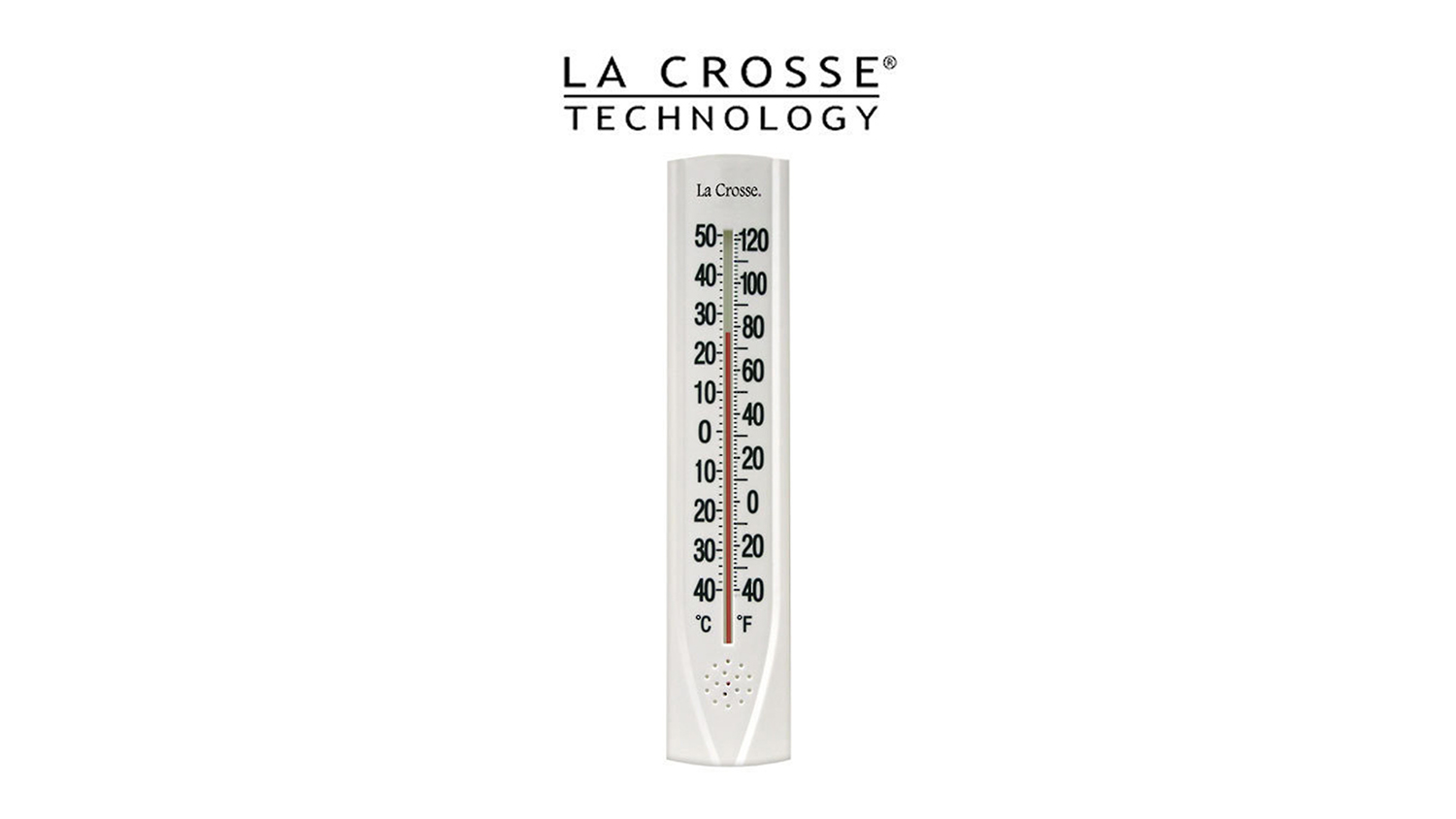 La Crosse Wall-Mounted Weatherproof Temperature Gague with Key Cubby