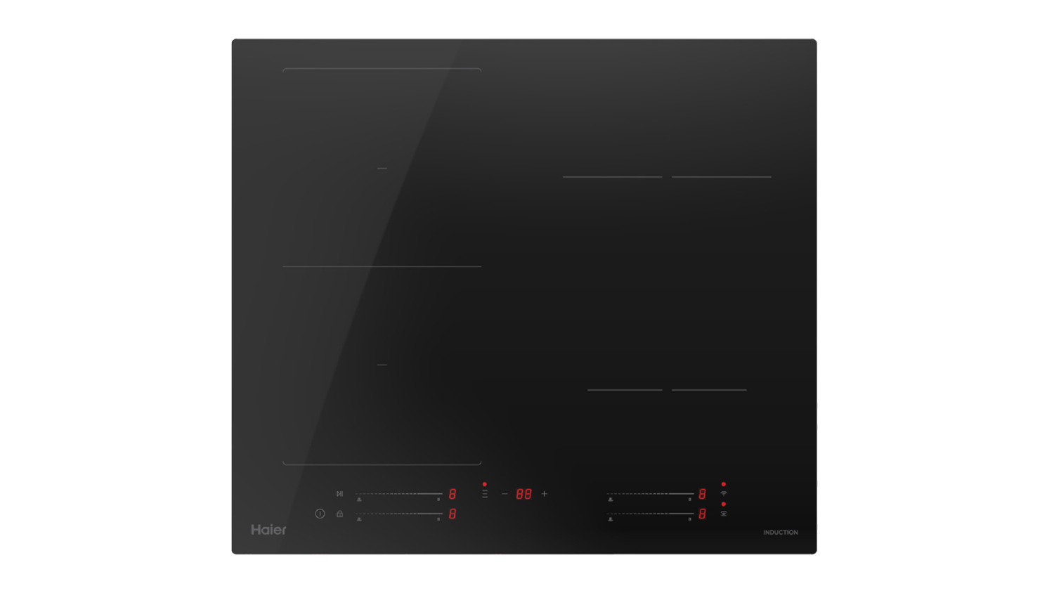 Haier 60cm 4 Zone Induction Cooktop - Black (500 Series/HCI604FTPB4)