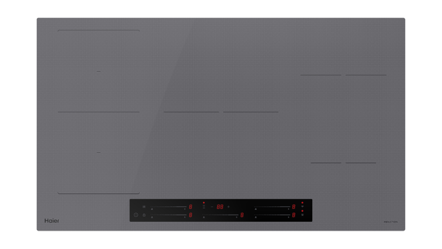 Haier 90cm 5 Zone Induction Cooktop - Grey (500 Series/HCI905FTG4)