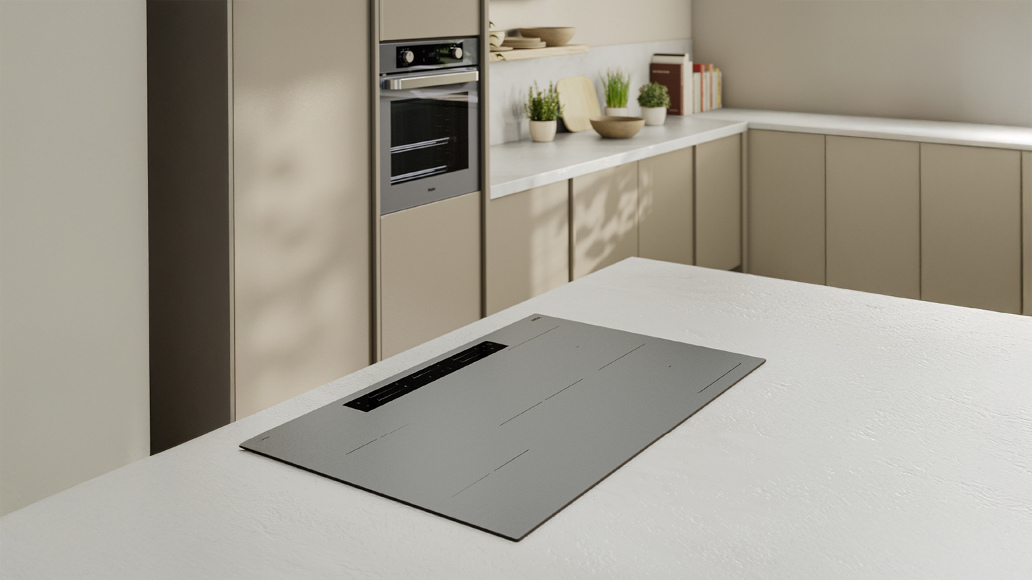 Haier 90cm 5 Zone Induction Cooktop - Grey (500 Series/HCI905FTG4)