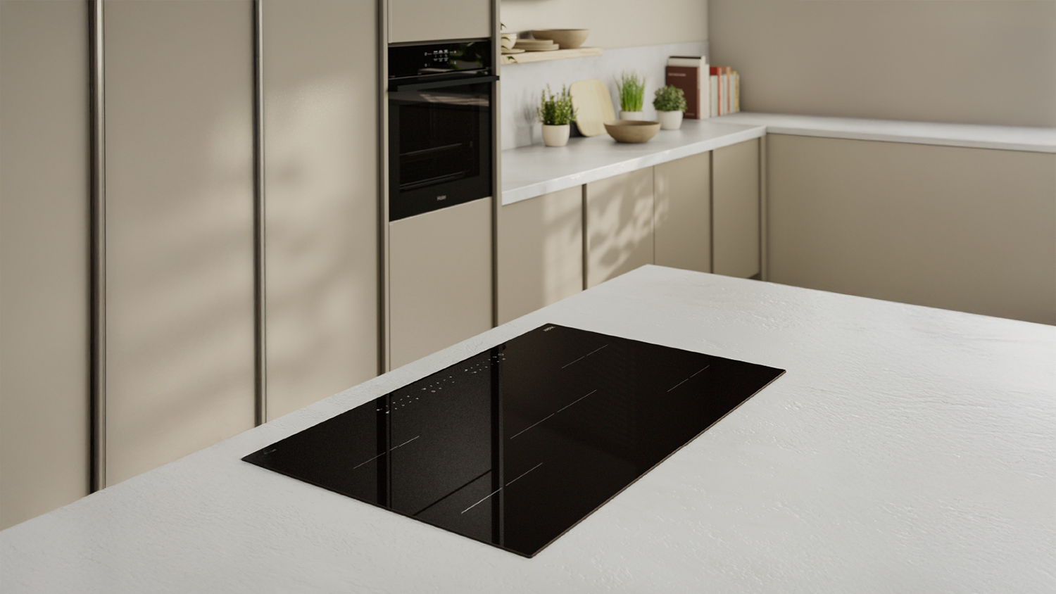 Haier 90cm 5 Zone Induction Cooktop - Black (500 Series/HCI905TB4)