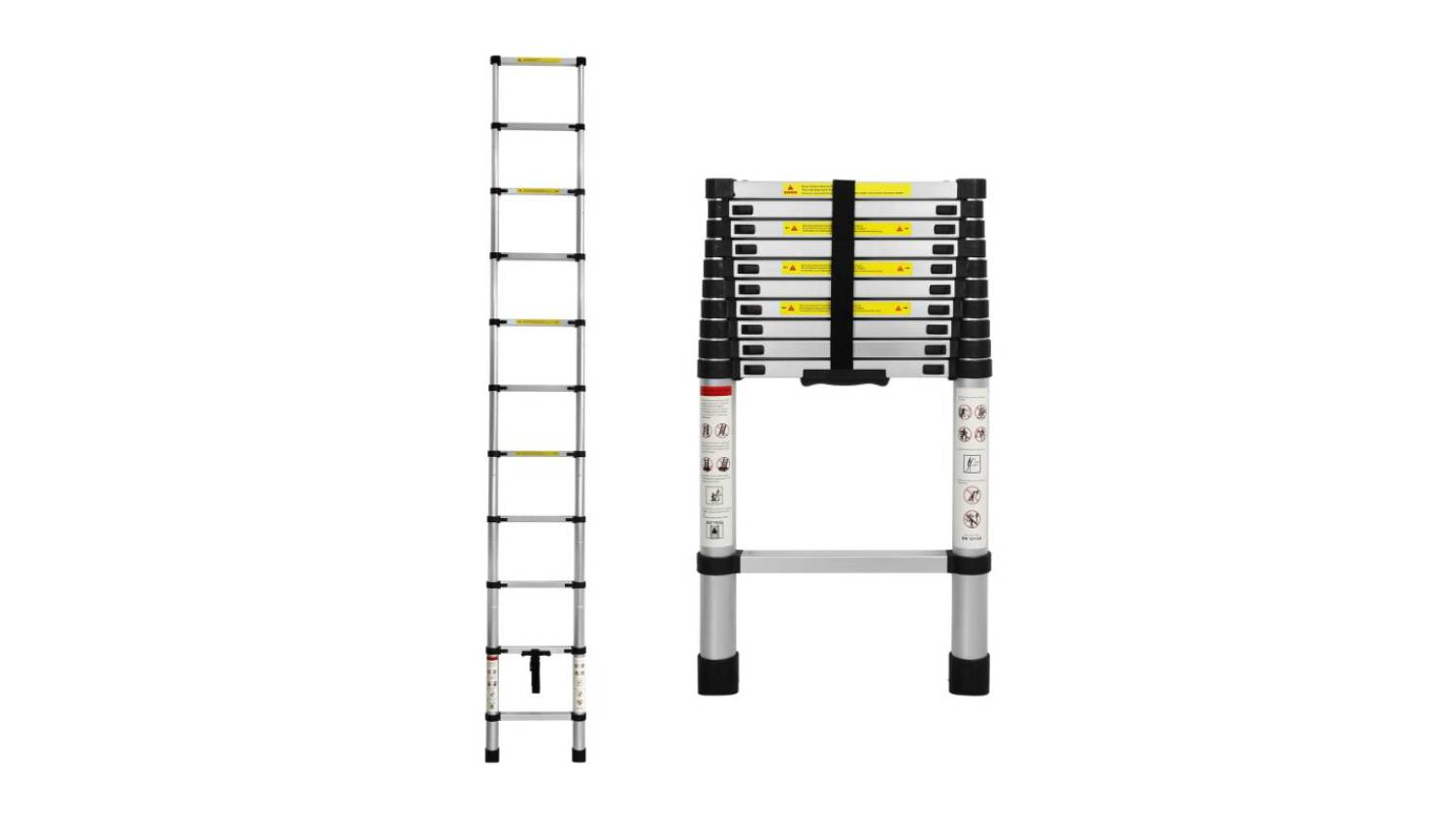 Traderight Aluminium Telescopic Ladder 3.2m