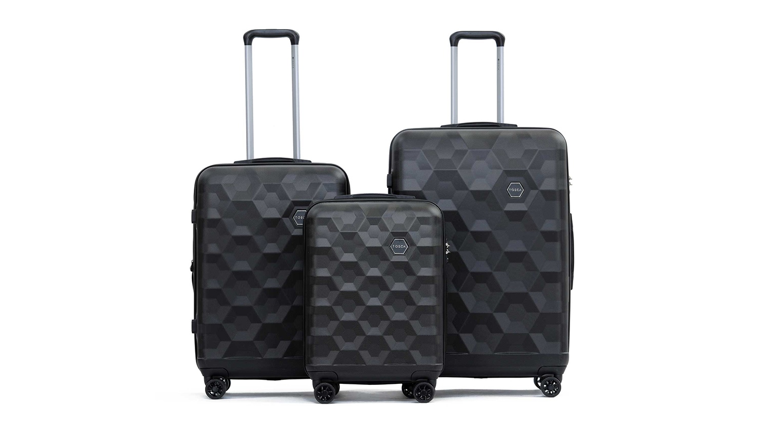 Tosca "Bahamas" Hardshell Suitcase 3pcs. - Black