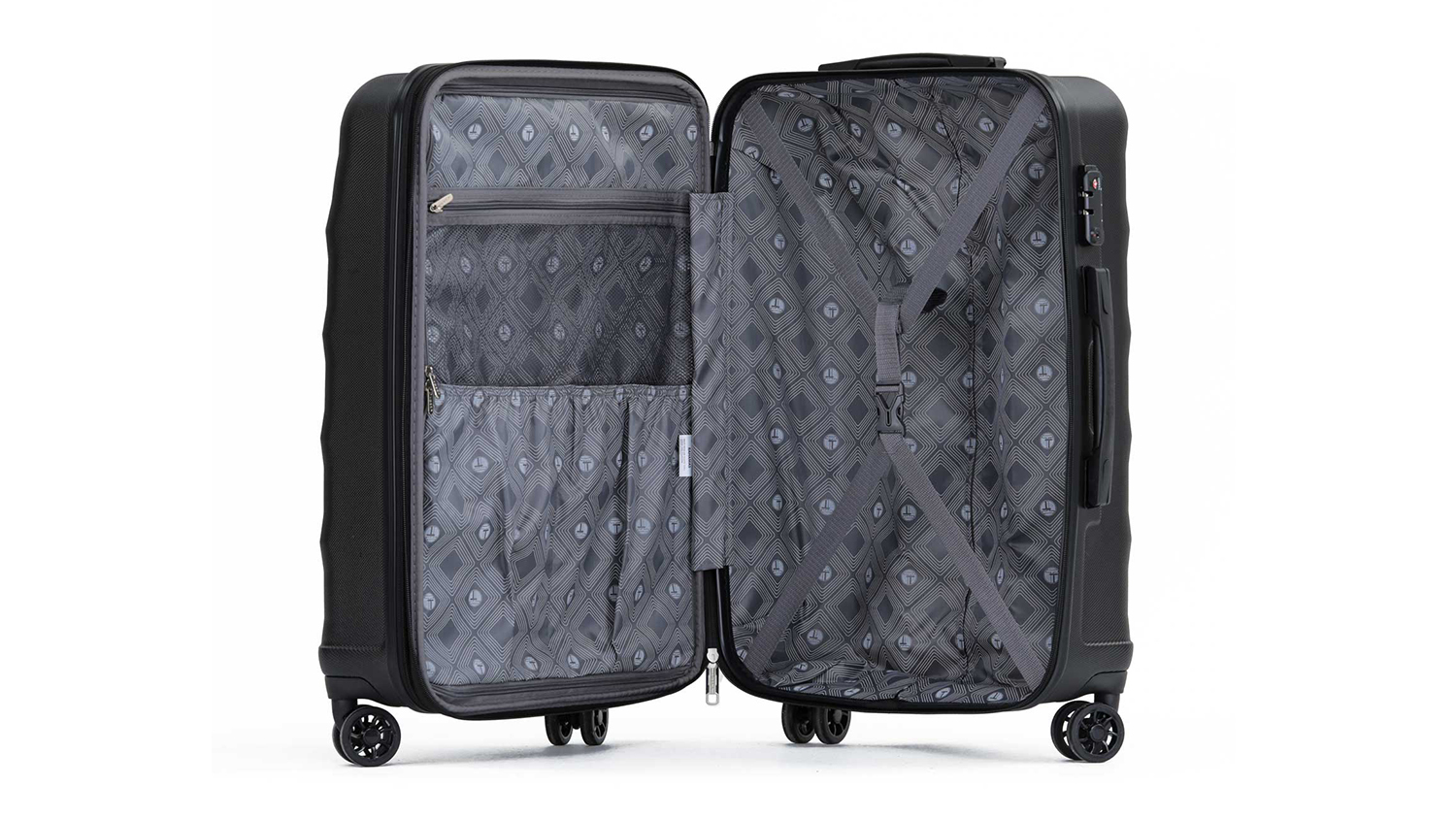 Tosca "Bahamas" Hardshell Suitcase 3pcs. - Black