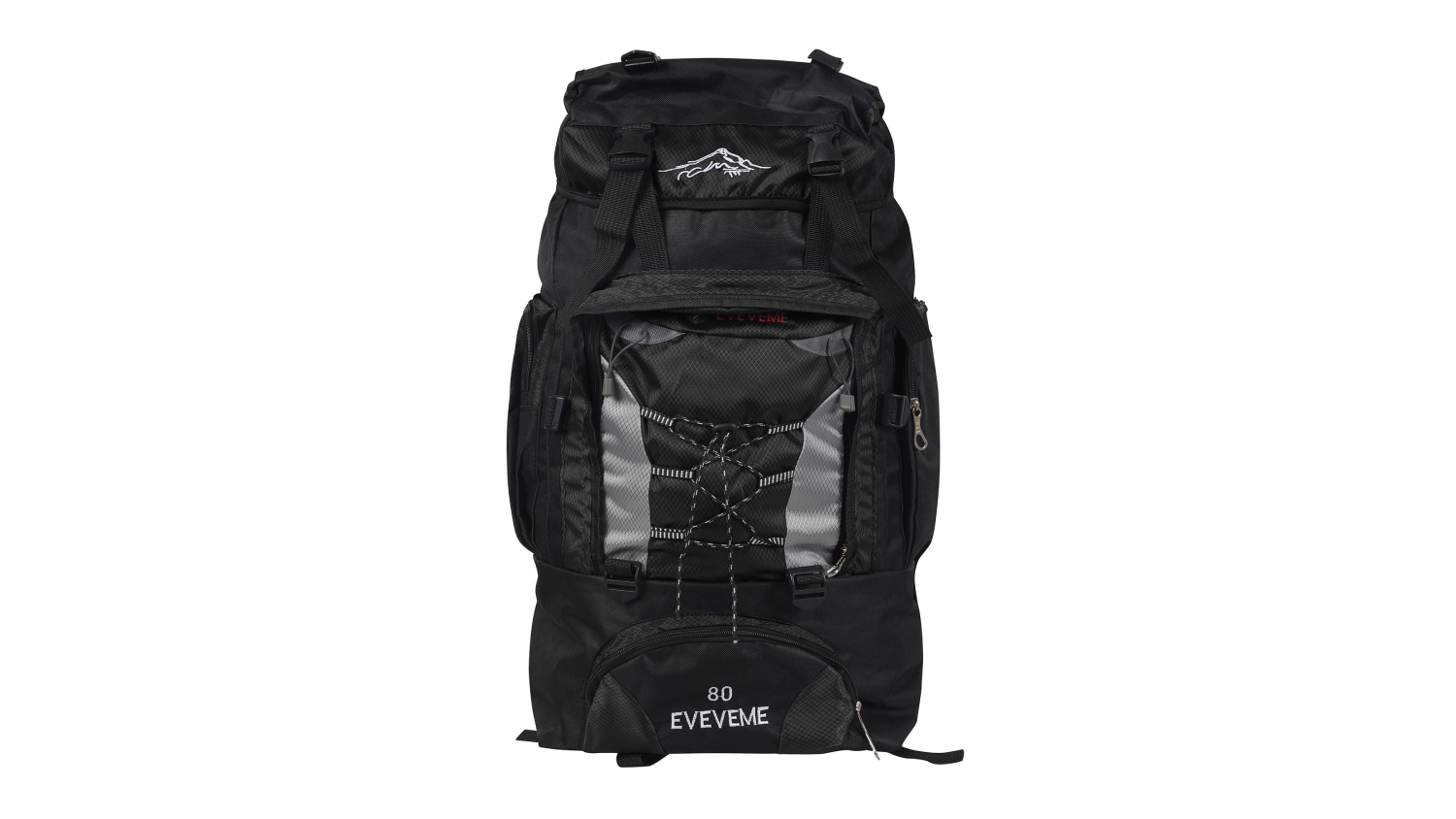 Slimbridge Tactical Hiking Backpack 80L - Stealth Black