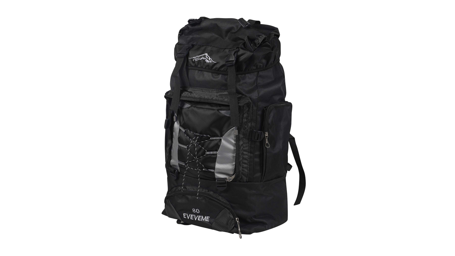 Slimbridge Tactical Hiking Backpack 80L - Stealth Black