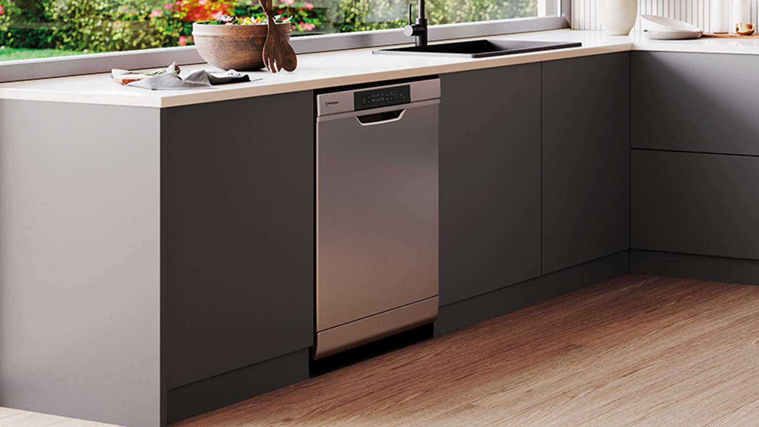 Westinghouse 14 Place Setting Freestanding Dishwasher - Stainless Steel (WSF6604XB)